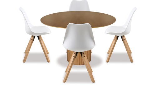 Kashan Dining Table & Dima Chairs x 4 Kashan Dining Table & Dima Chairs x 4